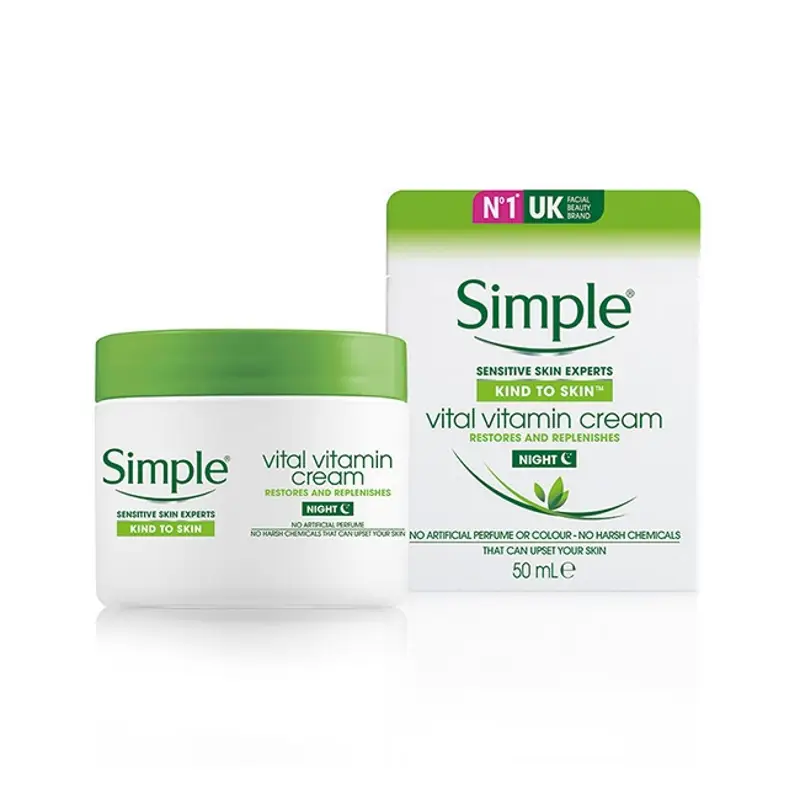 Simple Kind to Skin Vital Vitamin Night Cream- 50ml Simple Kind to Skin Vital Vitamin Night Cream- 50ml