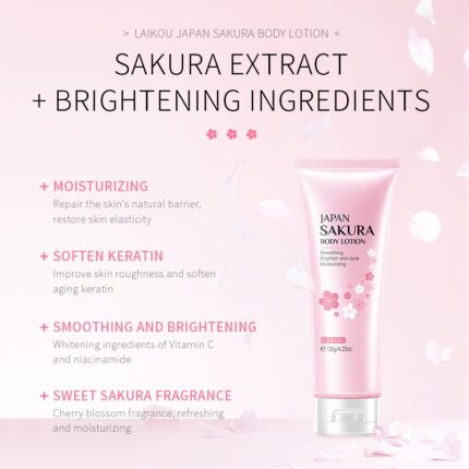 Laikou Sakura Body Lotion – 120gm