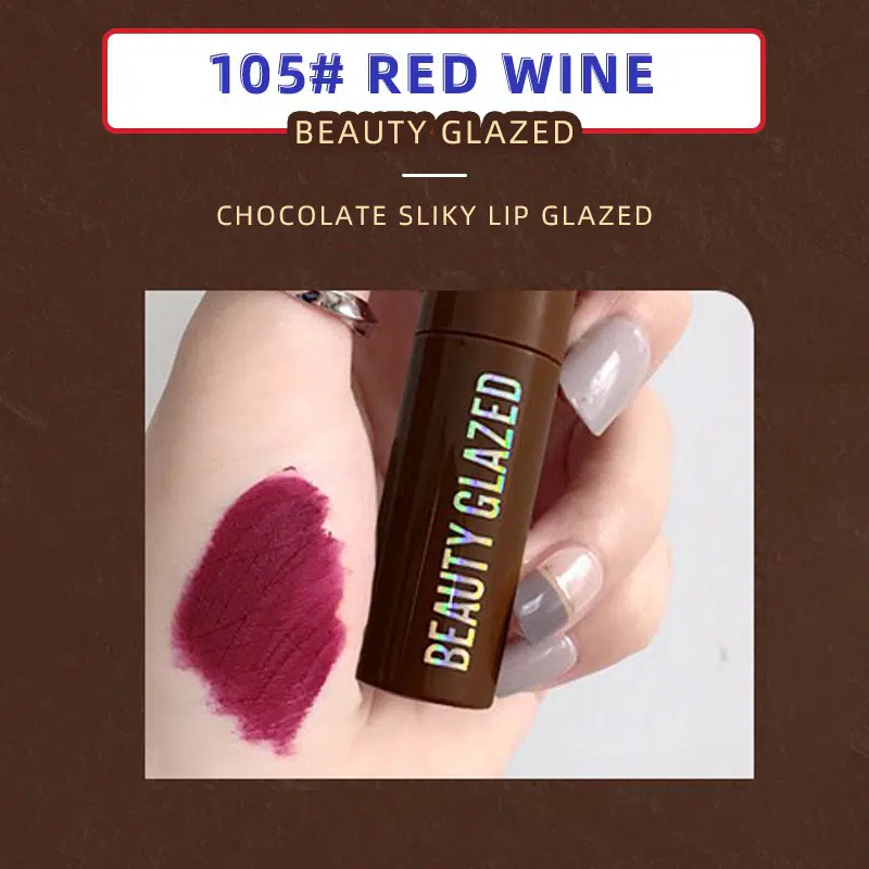 Beauty Glazed Chocolate Lipstick – 105# Red Wine