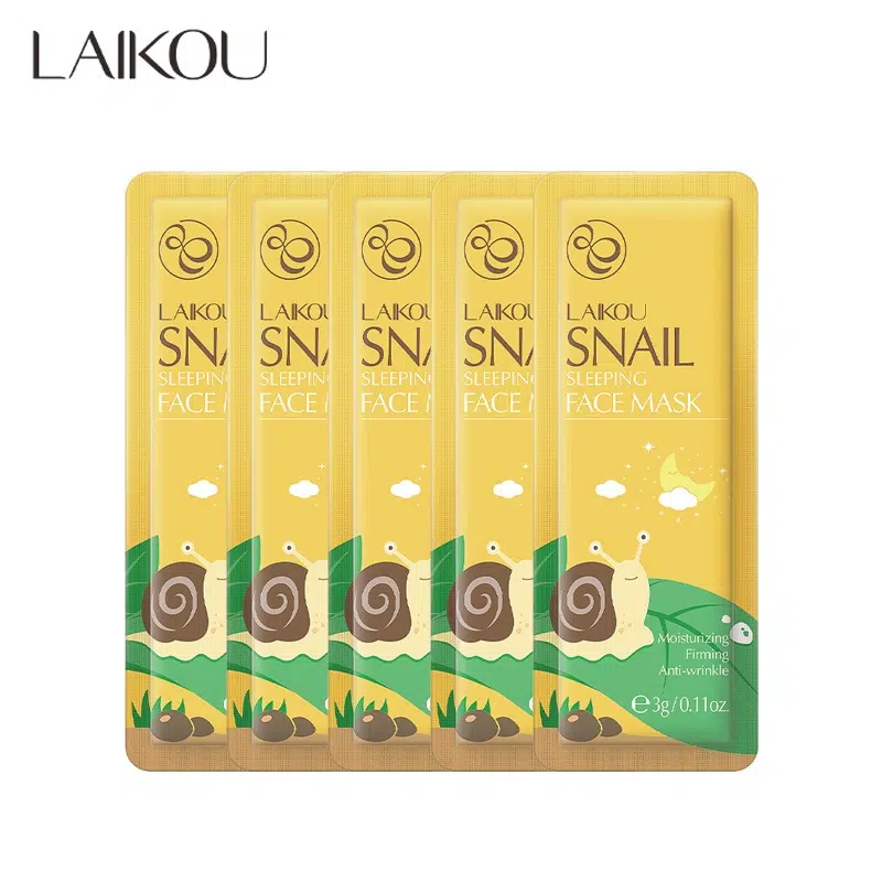 Laikou Snail Sleeping Mask -3gm -5pcs