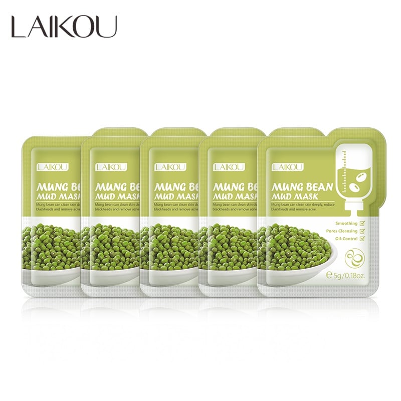 LAIKOU Mung Bean Mud Mask 5gm -5 pcs