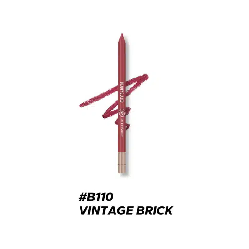 Beauty Glazed Lip Liner Waterproof & Long Lasting – B110 Vintage Brick