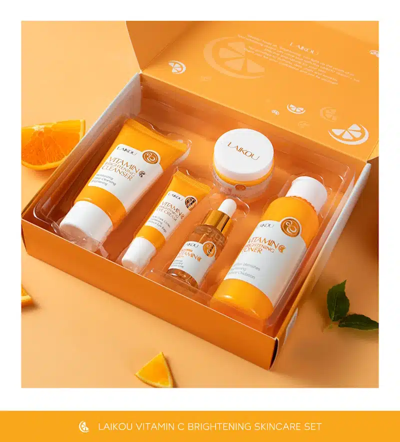 LAIKOU-Vitamin-C-Brightening-Skin-Care-5pcs-Set