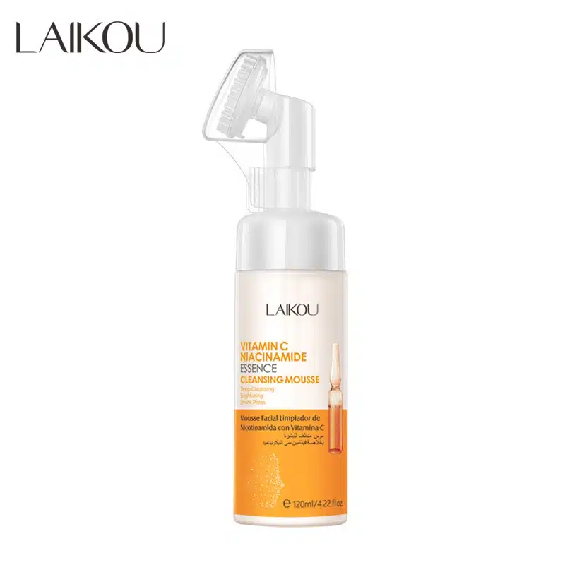 Laikou-Vitamin-C-Niacinamide-Foam-Cleanser-Mousse-120ml