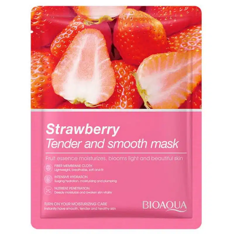 BIOAQUA Strawberry Tender and Smooth Sheet Mask – 25g